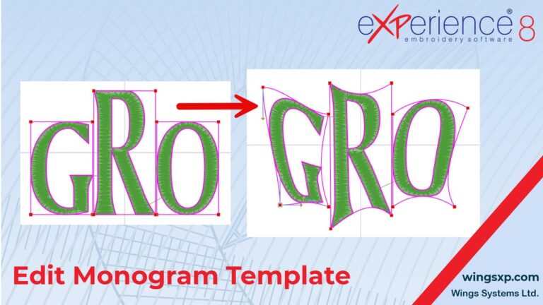 How to Customize Monogram Templates and Adjust Character Overlapping in eXPerience Software