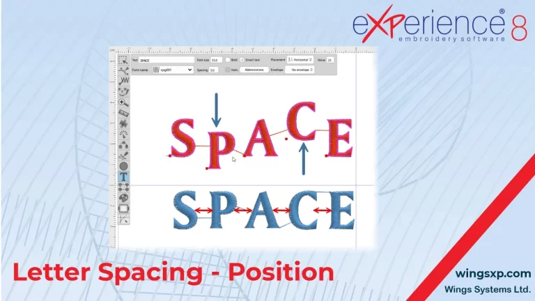 How to Adjust Letter Spacing and Position in eXPerience 8