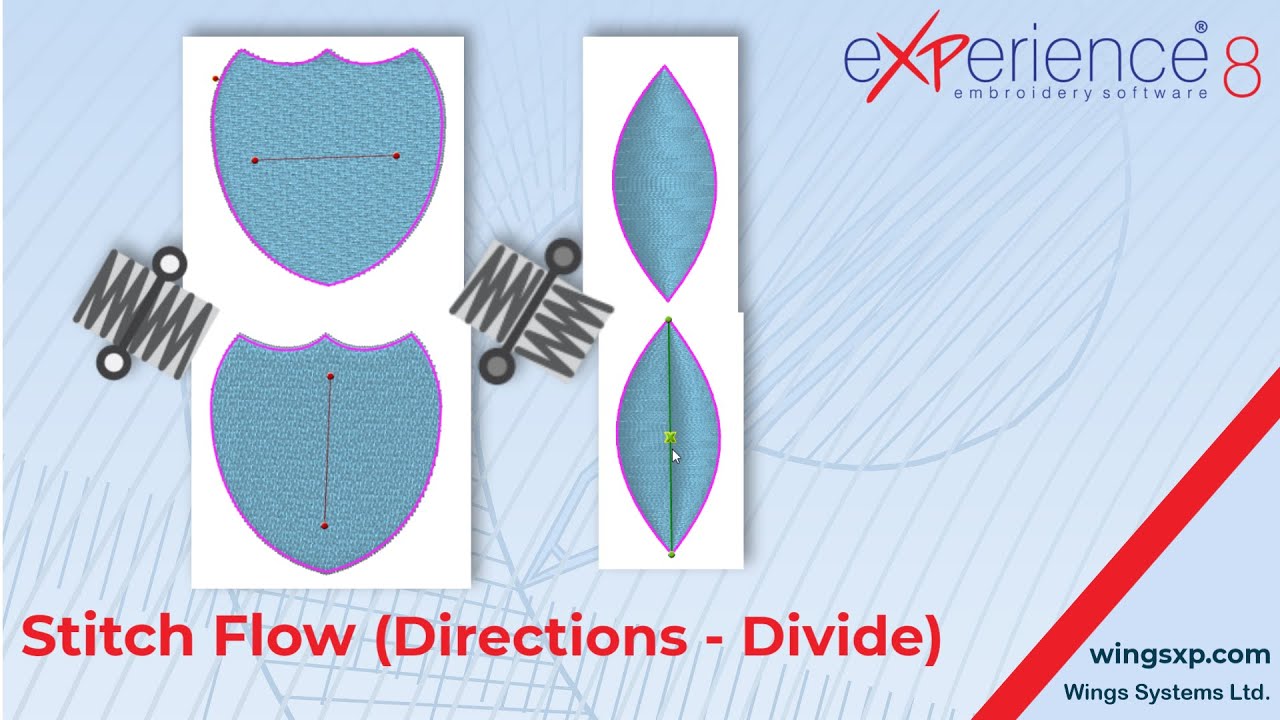 How to Use Stitch Flow to Control Stitch Directions and Divide Objects ...