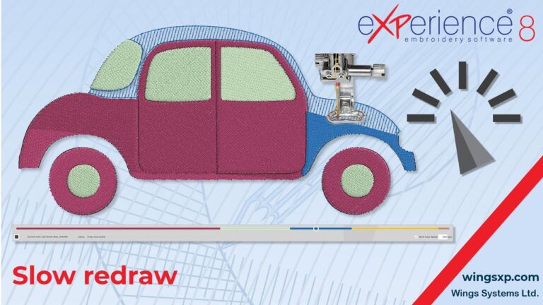 How to Preview Your Embroidery Stitch-Out with the Slow Redraw Tool