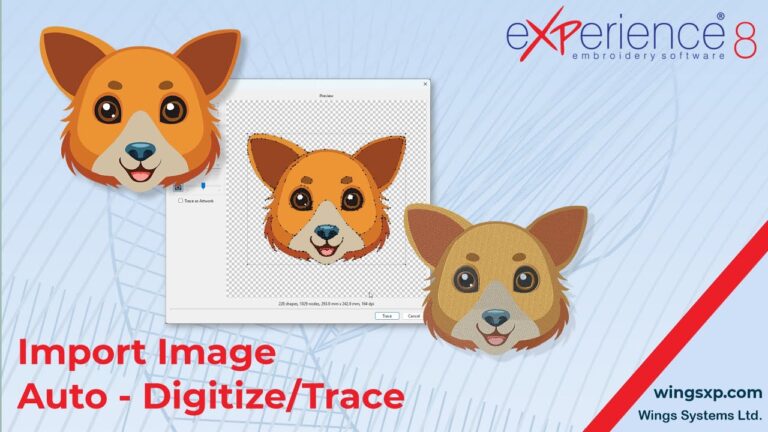 How to Import Bitmaps and Use Auto-Digitize(Trace) to Create Embroidery Designs
